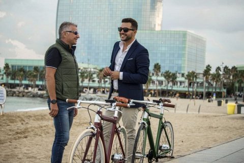 Электро-велосипед в ретро-стиле