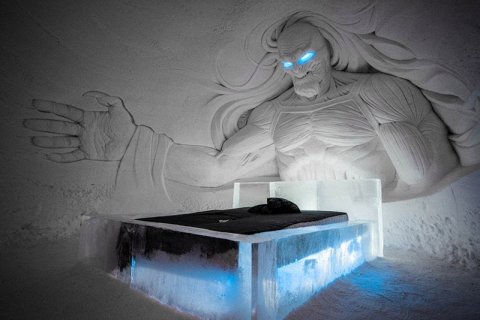 Ледяной отель из Игры Престолов в Финляндии