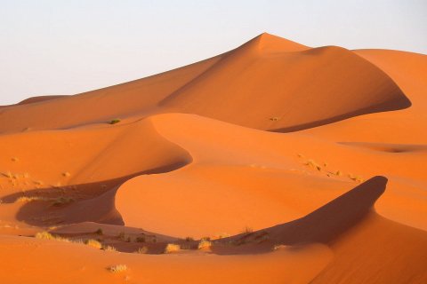 Песчаные дюны Эрг-Шебби в Марокко