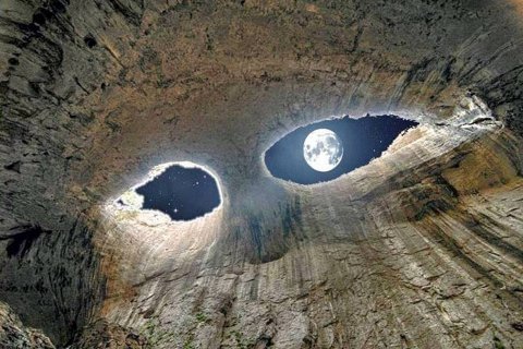 Пещера Проходна. "Глаза Бога" в Болгарии