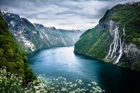 Водопад "Семь Сестер" в Норвегии