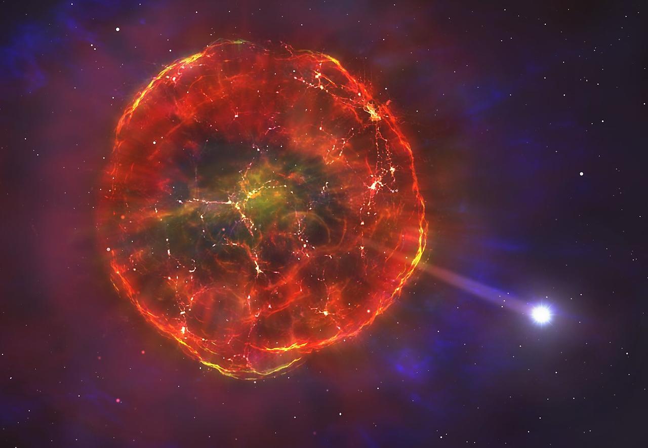 Странная звезда выжила после взрыва Сверхновой