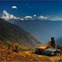 Вершина Аннапурна. Богиня плодородия в Гималаях