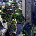 8-уровневый парк на крыше в Осаке