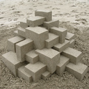 Геометрические песочные скульптуры Кэлвина Сейберта