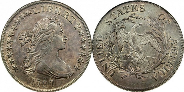 Серебряный доллар 1797 года