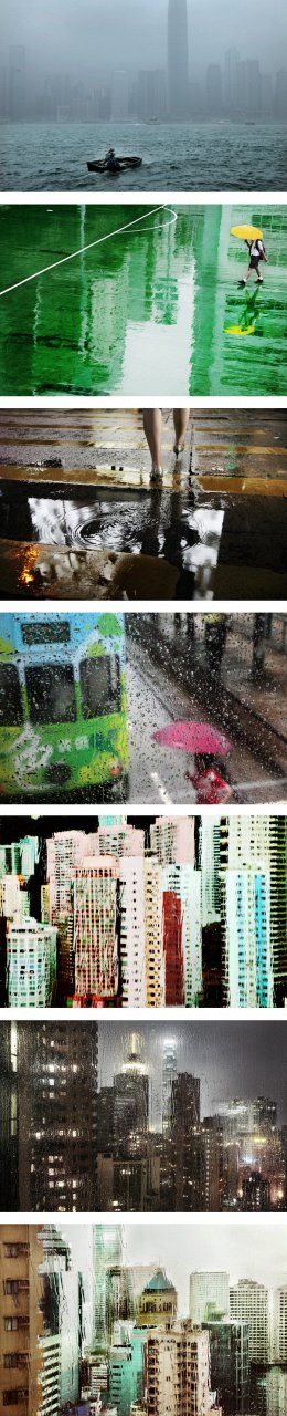 Гонконг в дожде