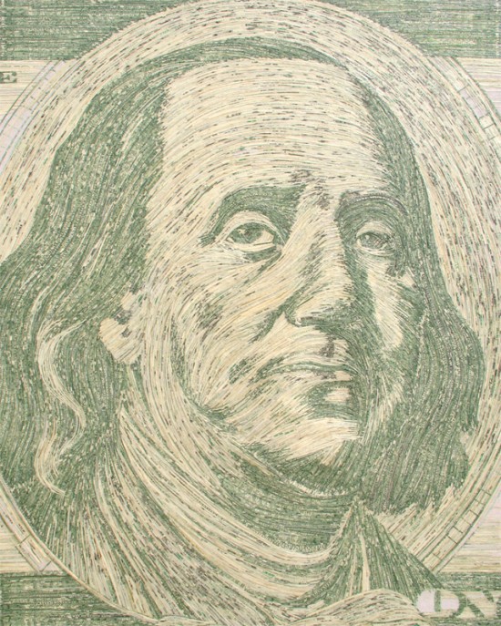 портреты из денег