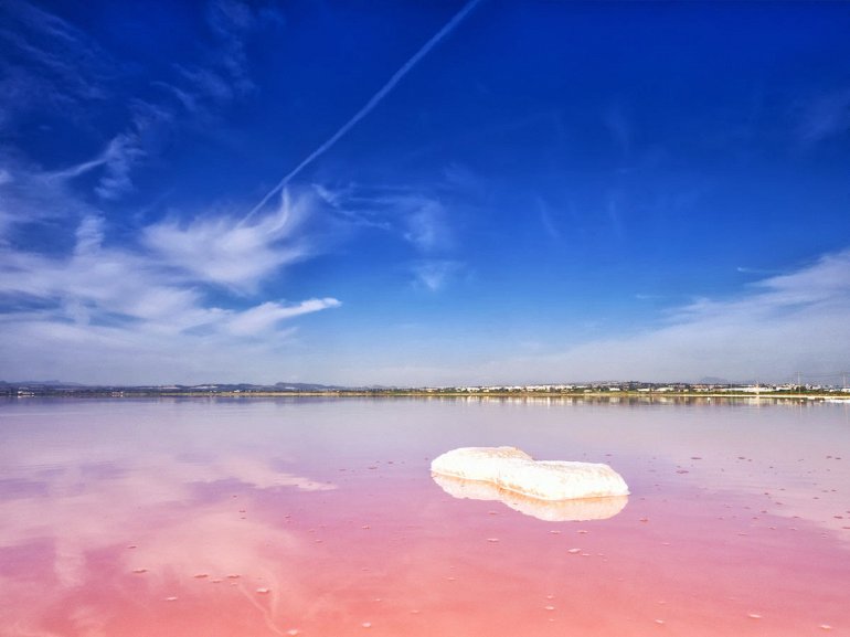 розовое озеро торревьехи