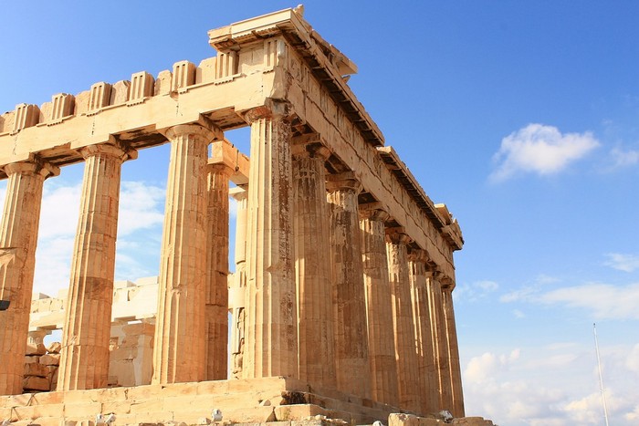 исторический храм в афинах