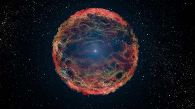 необычный взрыв суперновой