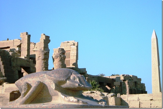 Giant Scarab Karnak temple