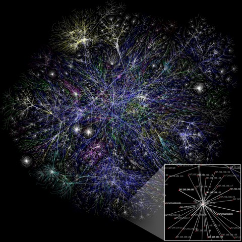 карта интернета