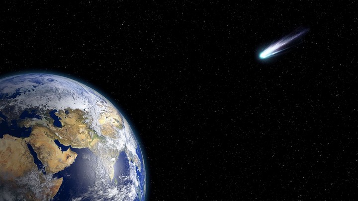 комета и земля