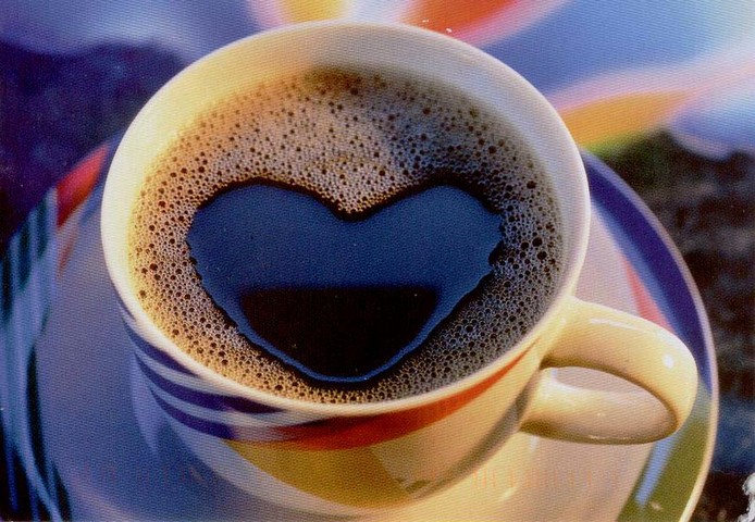 чашка кофе с сердечком