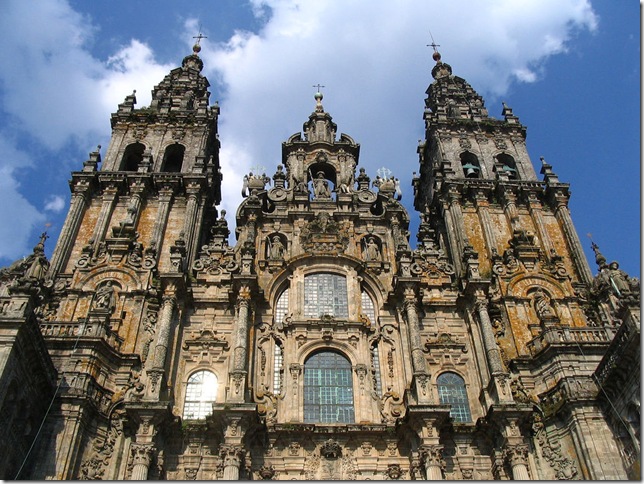 Baroque facade santiago-cathedral