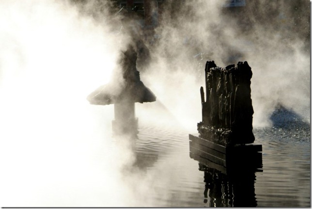 La Joute Fountain mist