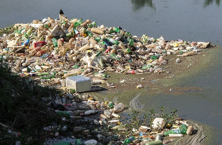 пластик в реке