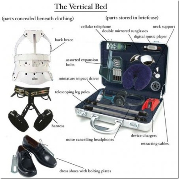 человек спит в офисе с устройством для сна