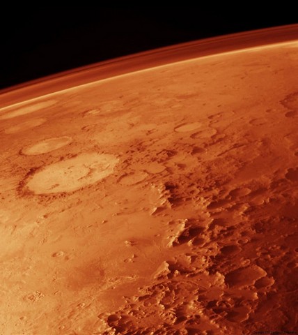 кратер на марсе