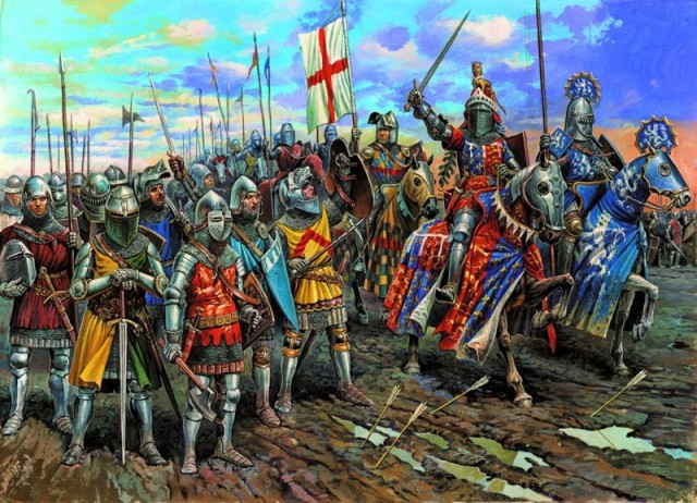 Средневековые рыцари и королевский указ о налоге