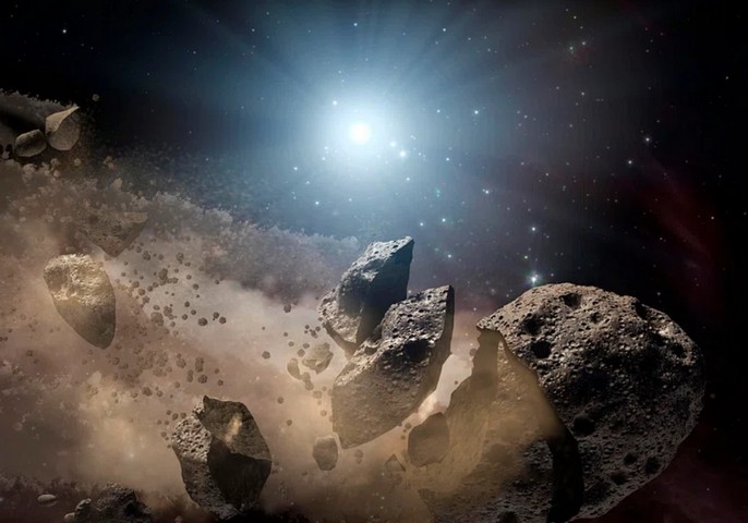 сбитый астероид сбитый астероид