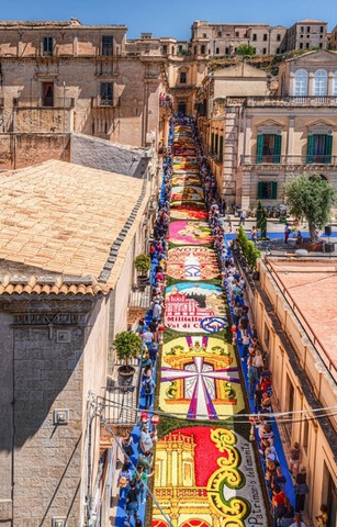 улица в цветах