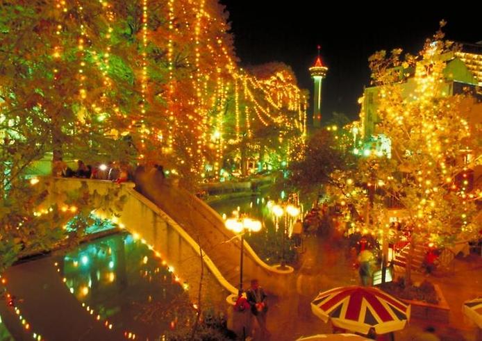 Рождественские огни в Техасе