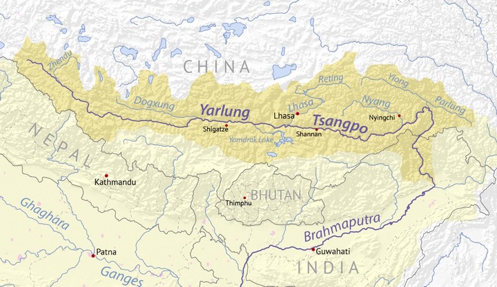 река на карте