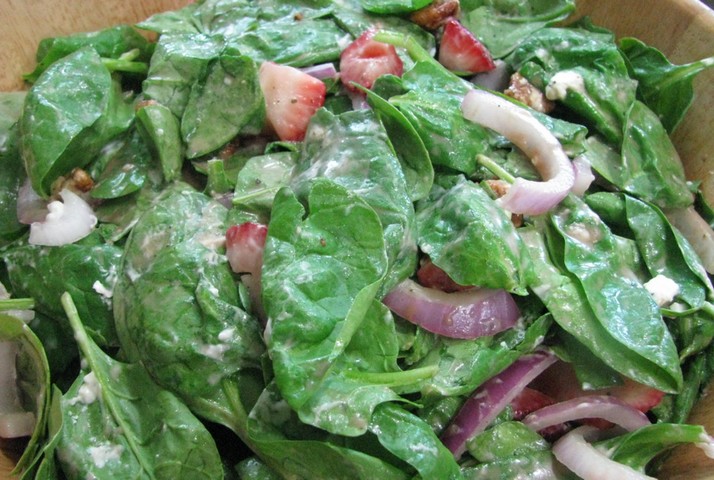 салат из шпината салат из шпината