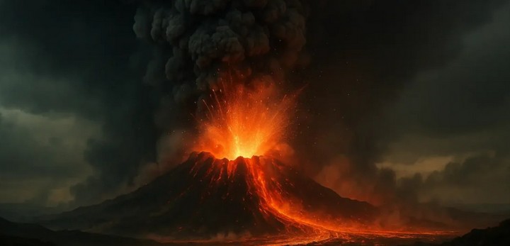 извержение супервулкана