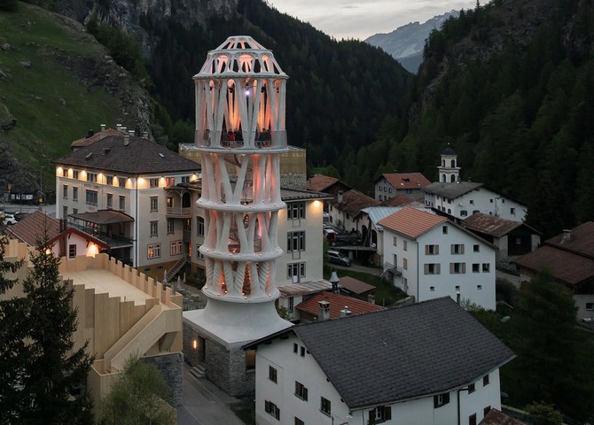 высокая башня на 3d высокая башня на 3d