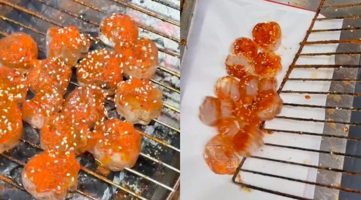 лед на гриле