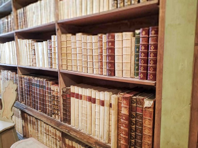 книги на полках