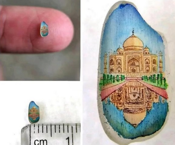 тадж-махал на рисовом зерне тадж-махал на рисовом зерне