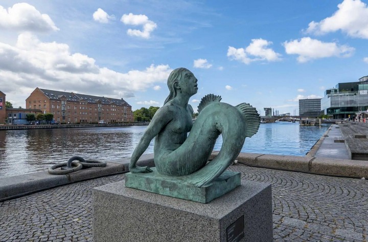 морская дева в копенгагене