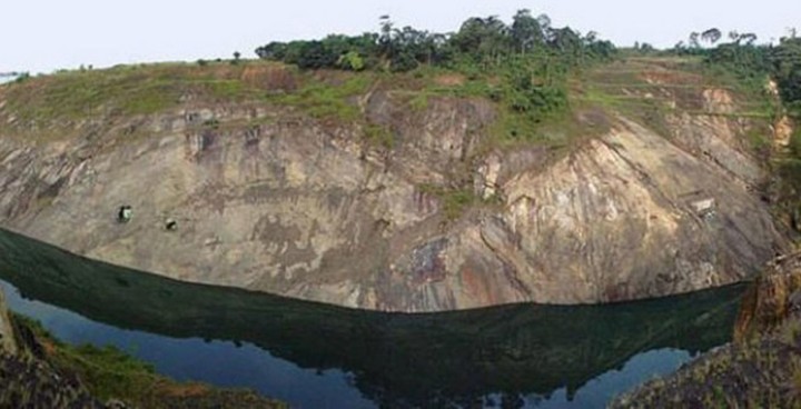 место, где нашли окло