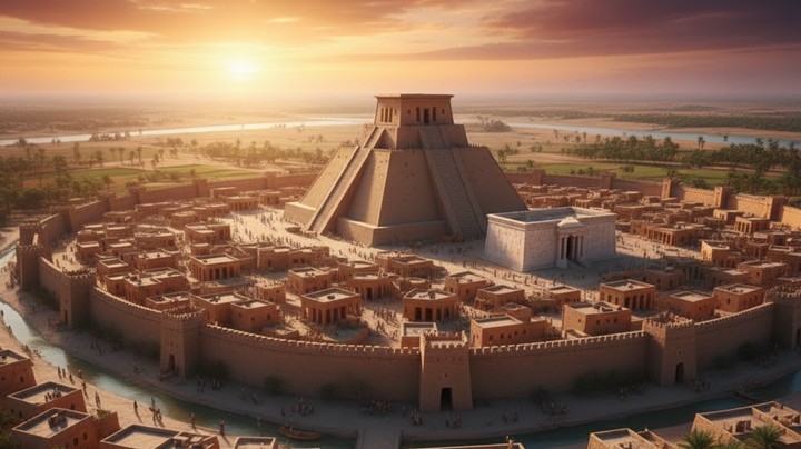 древний город урук, визуализация