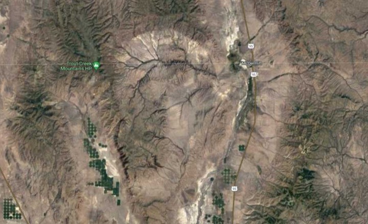 снимок кальдеры со спутника