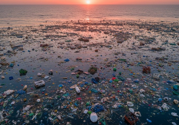 мусорное пятно в тихом океане
