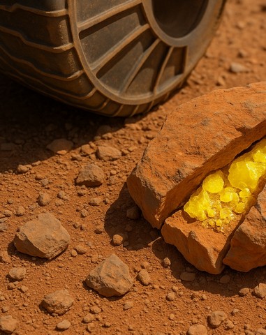 желтые кристаллы