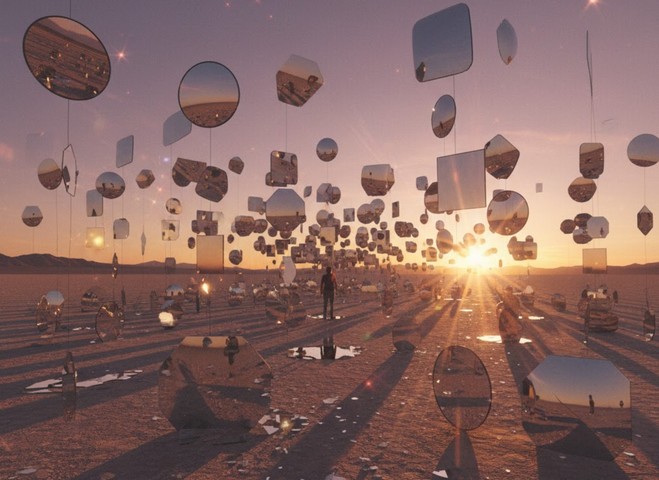 коллаж из зеркал коллаж из зеркал