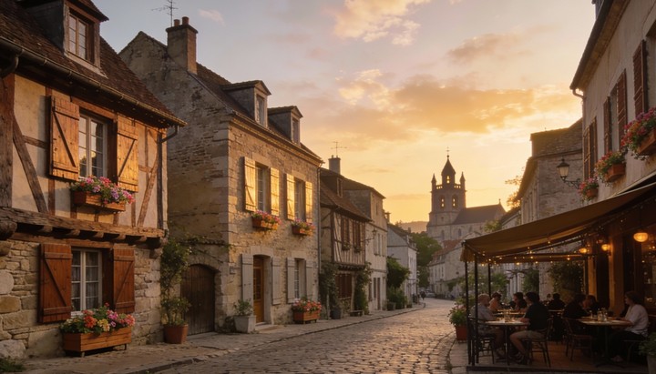 улочка французского города улочка французского города