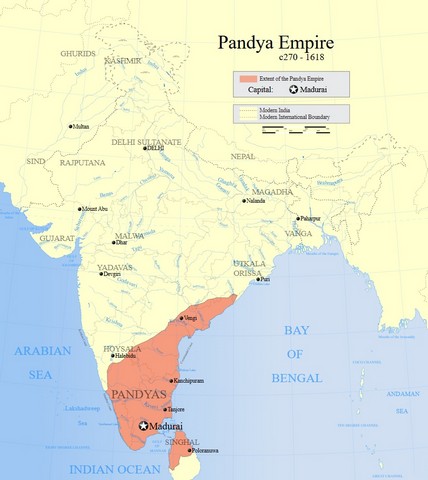 карта царства пандья карта царства пандья