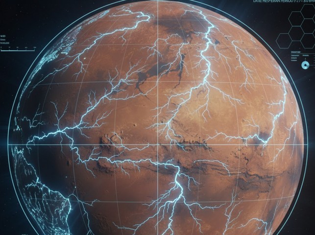 визуализация марса и его речных бассейнов