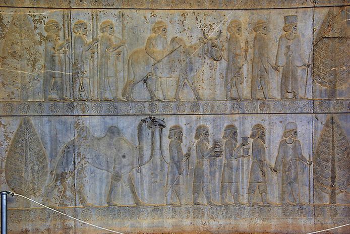 Фреска с изображением шествия подданных