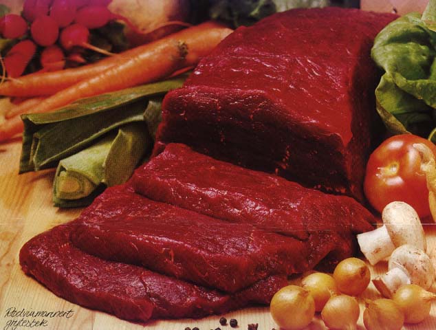 жареное мясо на сковороде