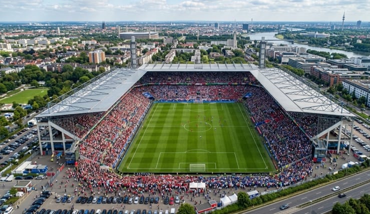 стадион перед матчем