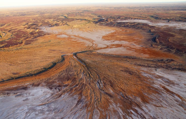 необычное озеро Австралии