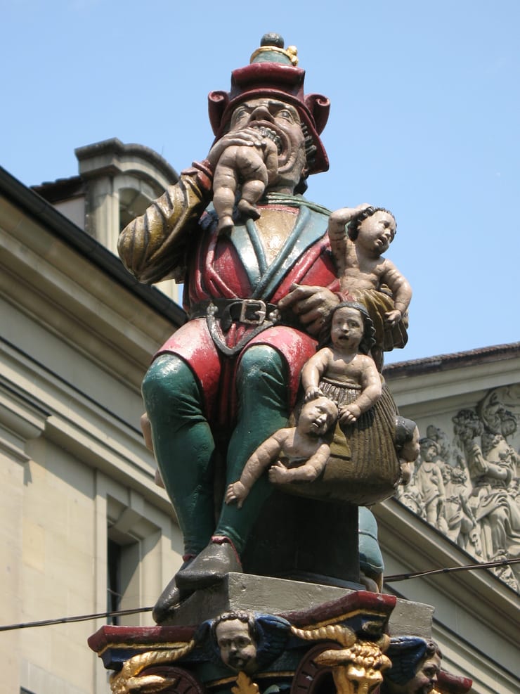 необычный фонтан в старом берне